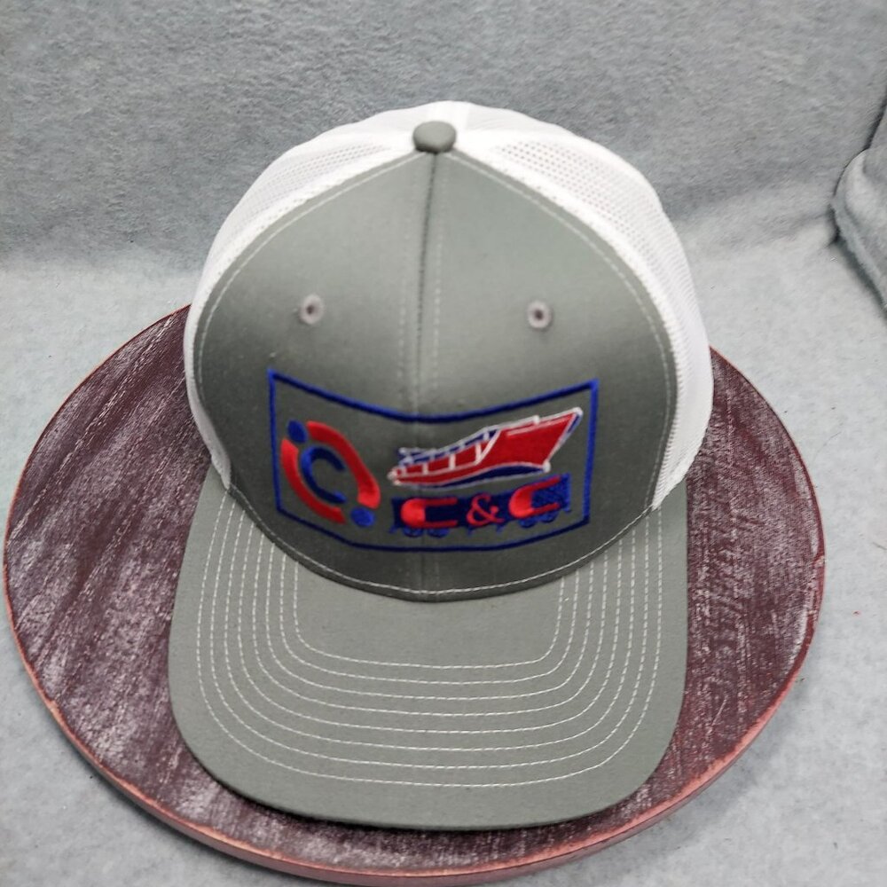 C & C Trucker Mesh Cap Snapback Gray/White‎